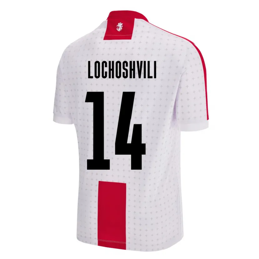 Danxen Kinder Georgien Luka Lochoshvili #14 Weiß Heimtrikot Trikot 24-26 T-Shirt Schweiz