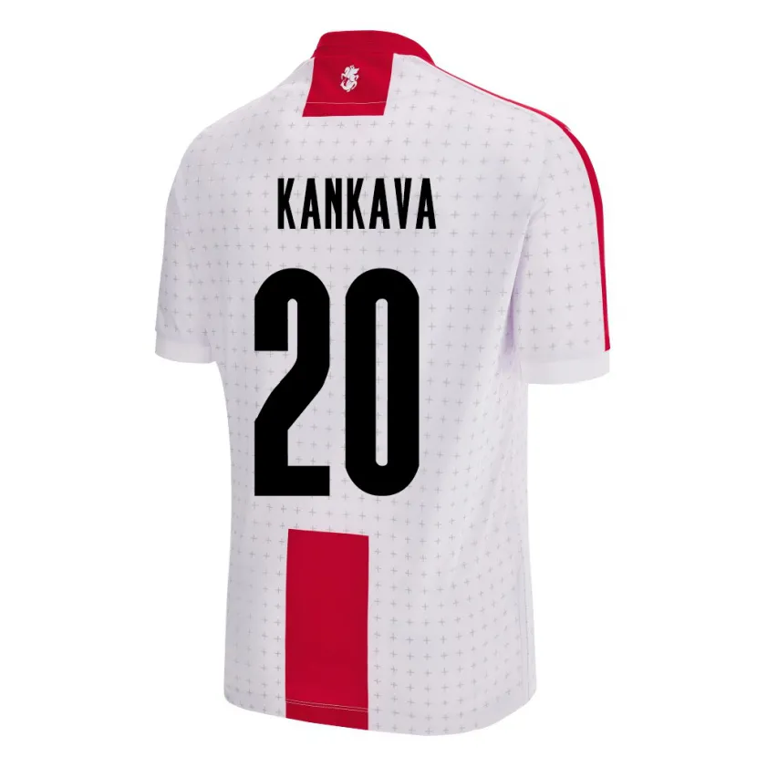 Danxen Kinder Georgien Jaba Kankava #20 Weiß Heimtrikot Trikot 24-26 T-Shirt Schweiz