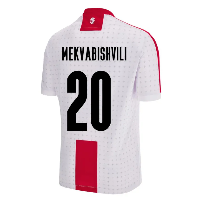 Danxen Kinder Georgien Anzor Mekvabishvili #20 Weiß Heimtrikot Trikot 24-26 T-Shirt Schweiz