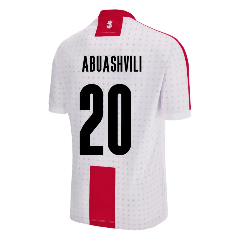 Danxen Kinder Georgien Giorgi Abuashvili #20 Weiß Heimtrikot Trikot 24-26 T-Shirt Schweiz
