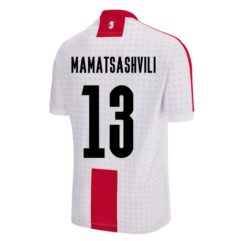 Danxen Kinder Georgien Saba Mamatsashvili #13 Weiß Heimtrikot Trikot 24-26 T-Shirt Schweiz