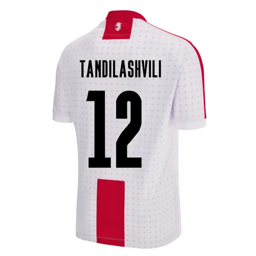 Danxen Kinder Georgien Levan Tandilashvili #12 Weiß Heimtrikot Trikot 24-26 T-Shirt Schweiz