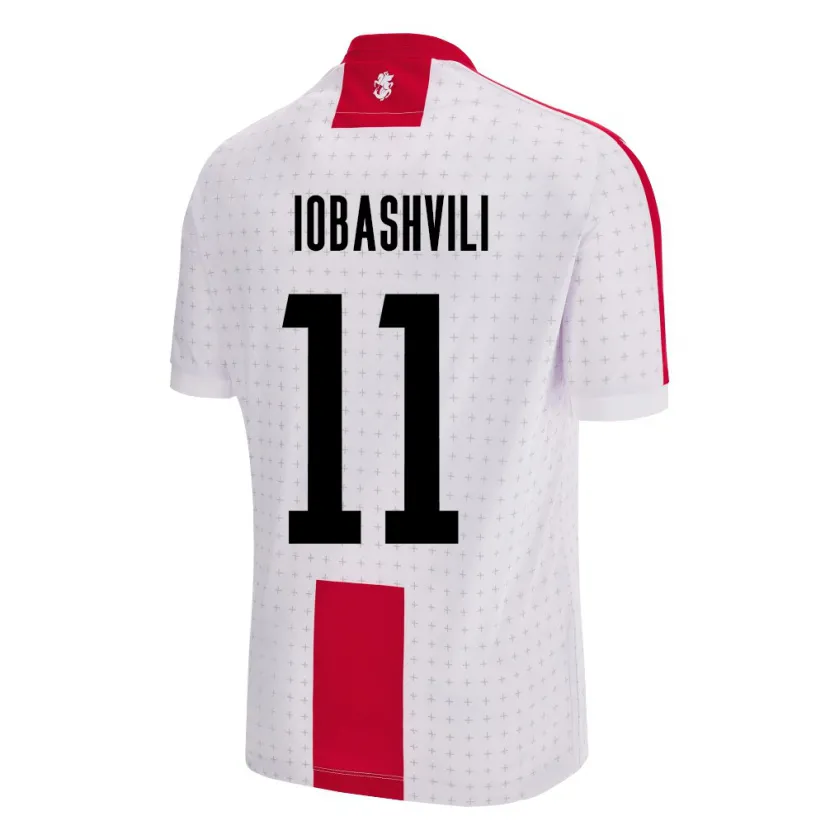 Danxen Kinder Georgien Jaduli Iobashvili #11 Weiß Heimtrikot Trikot 24-26 T-Shirt Schweiz