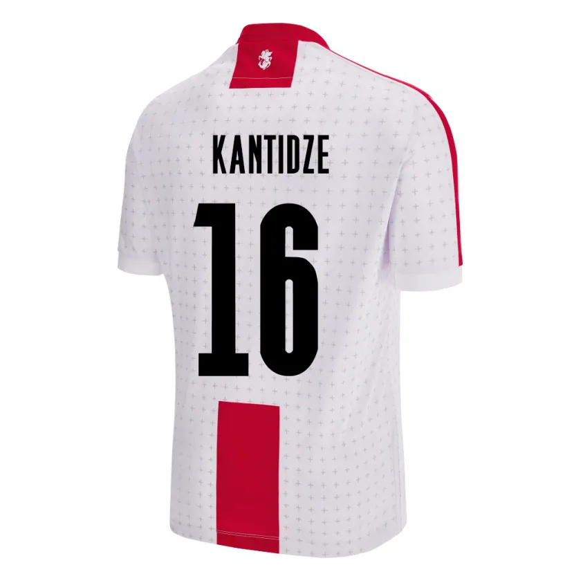 Danxen Kinder Georgien Nikoloz Kantidze #16 Weiß Heimtrikot Trikot 24-26 T-Shirt Schweiz