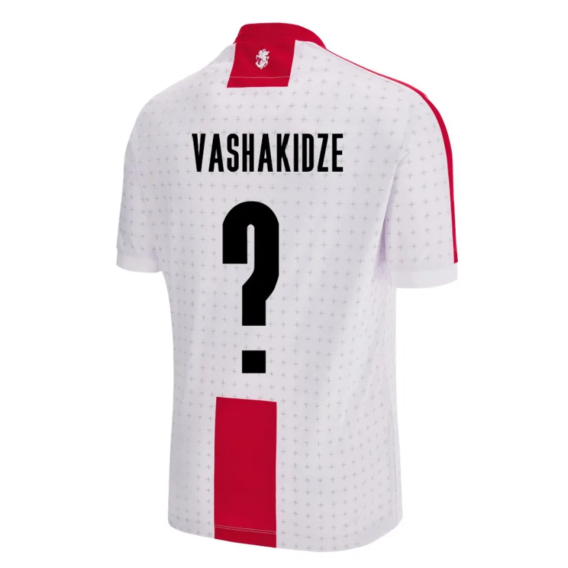 Danxen Kinder Georgien Nikoloz Vashakidze #0 Weiß Heimtrikot Trikot 24-26 T-Shirt Schweiz