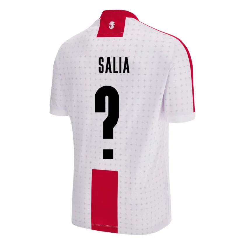 Danxen Kinder Georgien Vakhtang Salia #0 Weiß Heimtrikot Trikot 24-26 T-Shirt Schweiz