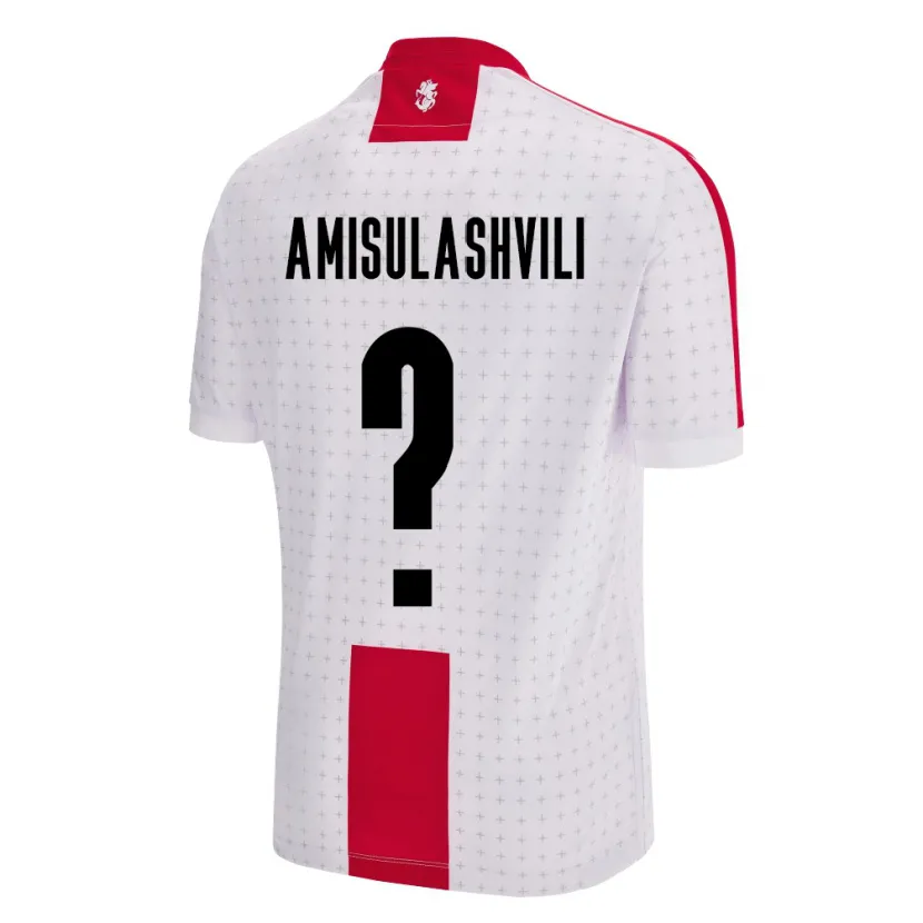 Danxen Kinder Georgien Aleksandre Amisulashvili #0 Weiß Heimtrikot Trikot 24-26 T-Shirt Schweiz