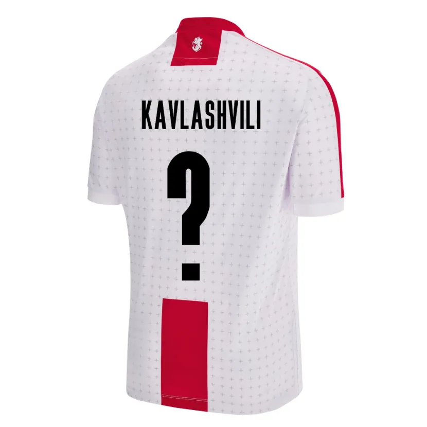 Danxen Kinder Georgien Giorgi Kavlashvili #0 Weiß Heimtrikot Trikot 24-26 T-Shirt Schweiz