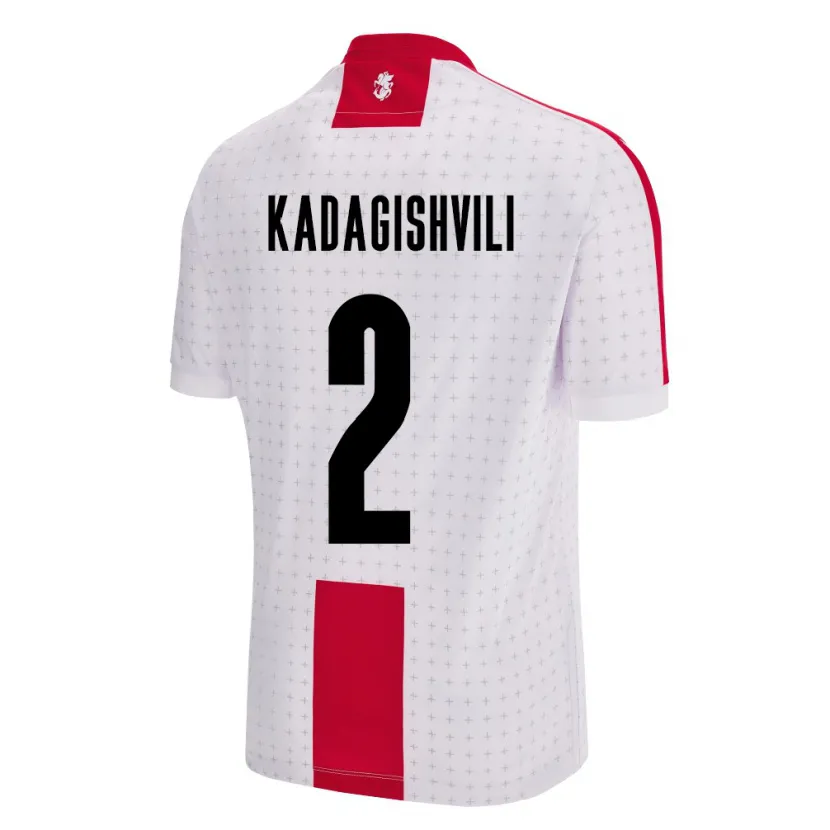 Danxen Kinder Georgien Gvantsa Kadagishvili #2 Weiß Heimtrikot Trikot 24-26 T-Shirt Schweiz