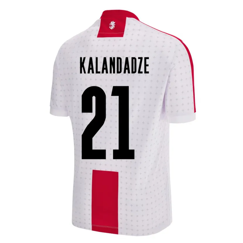 Danxen Kinder Georgien Mariam Kalandadze #21 Weiß Heimtrikot Trikot 24-26 T-Shirt Schweiz