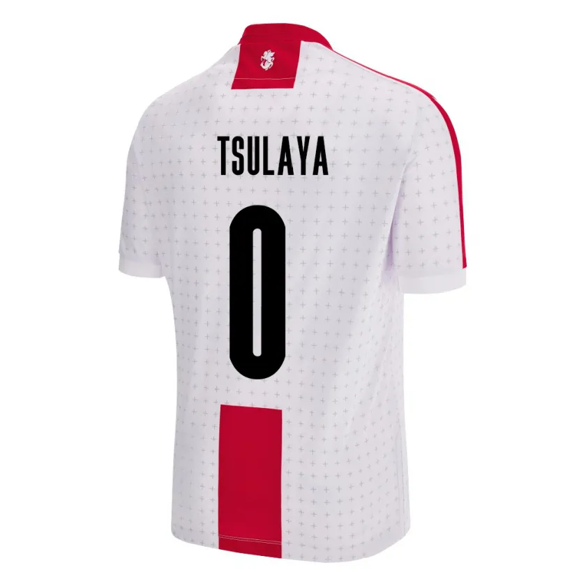 Danxen Kinder Georgien Ana Tsulaya #0 Weiß Heimtrikot Trikot 24-26 T-Shirt Schweiz