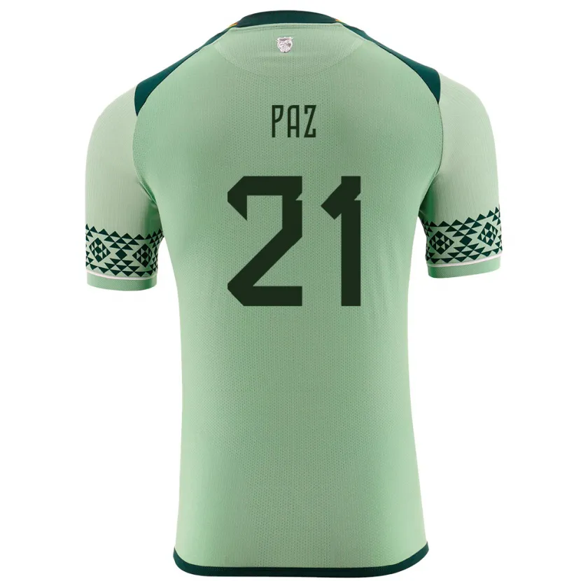Danxen Kinder Bolivien Luis Paz #21 Hellgrün Heimtrikot Trikot 24-26 T-Shirt Schweiz