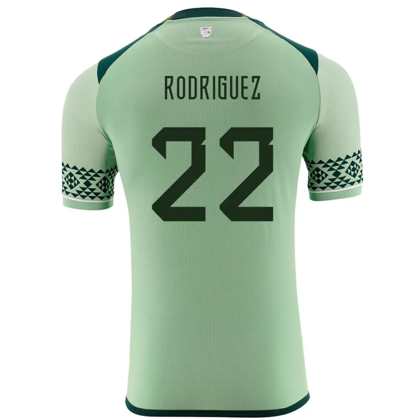 Danxen Kinder Bolivien Carlitos Rodriguez #22 Hellgrün Heimtrikot Trikot 24-26 T-Shirt Schweiz