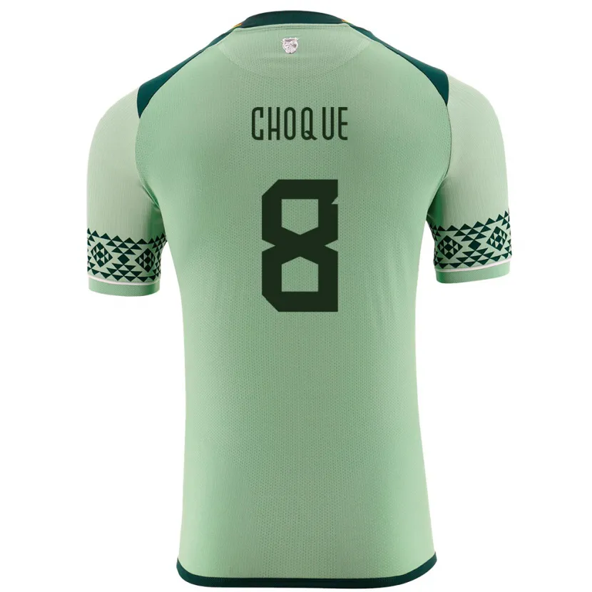 Danxen Kinder Bolivien Deybi Choque #8 Hellgrün Heimtrikot Trikot 24-26 T-Shirt Schweiz