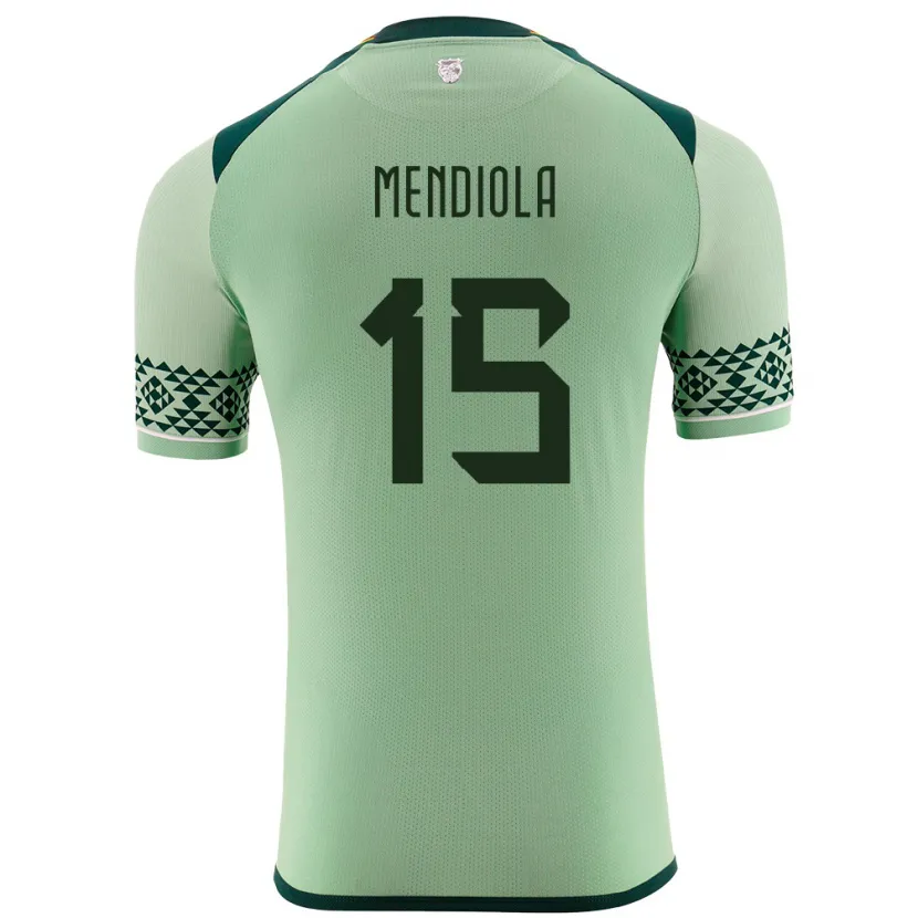 Danxen Kinder Bolivien Aidé Mendiola #15 Hellgrün Heimtrikot Trikot 24-26 T-Shirt Schweiz