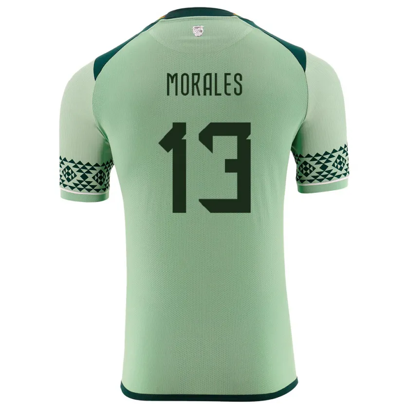 Danxen Kinder Bolivien Ericka Morales #13 Hellgrün Heimtrikot Trikot 24-26 T-Shirt Schweiz