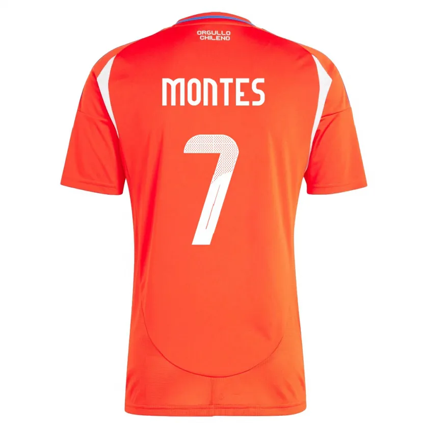 Danxen Kinder Chile Clemente Montes #7 Rot Heimtrikot Trikot 24-26 T-Shirt Schweiz