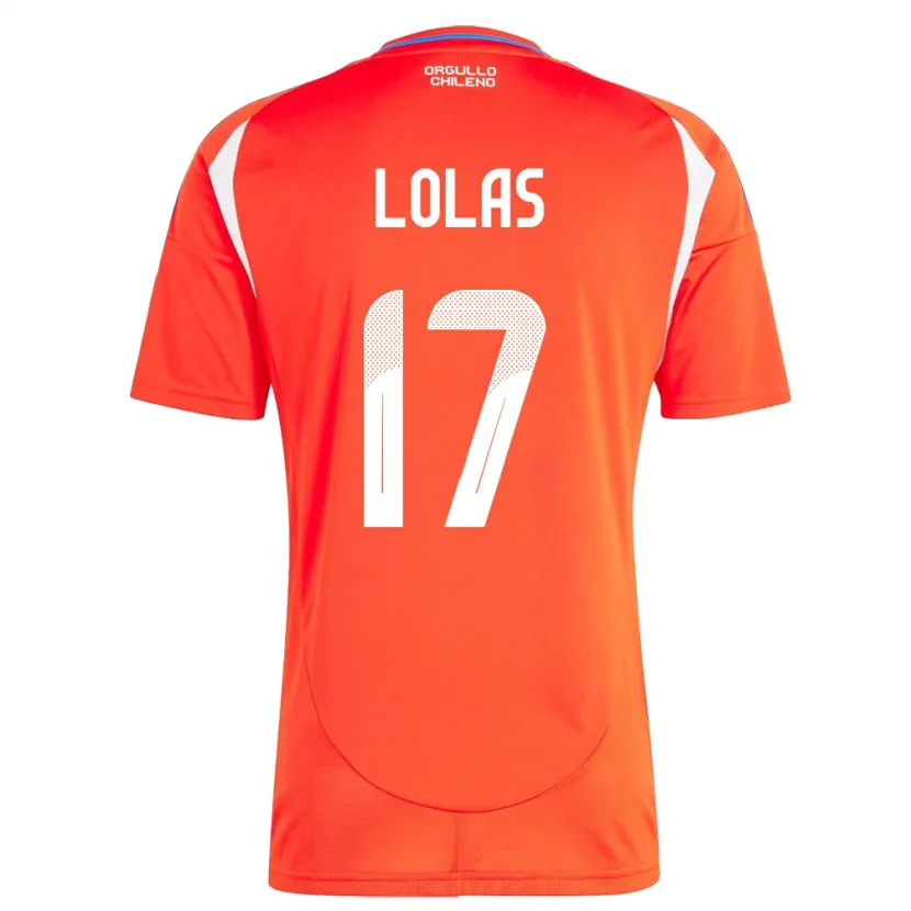 Danxen Kinder Chile Manuel Lolas #17 Rot Heimtrikot Trikot 24-26 T-Shirt Schweiz