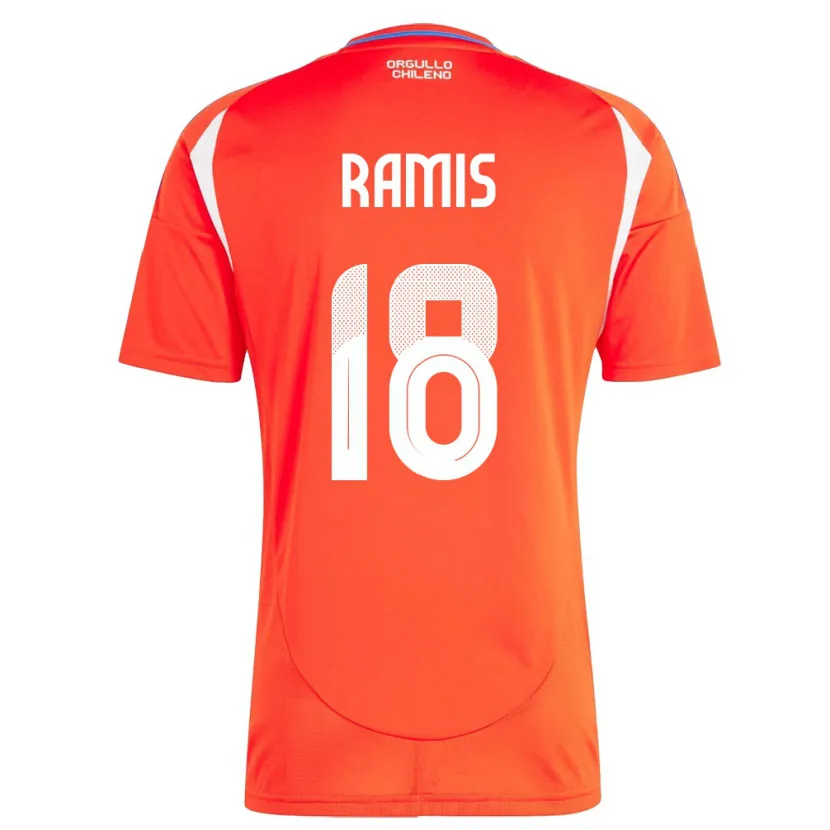 Danxen Kinder Chile Oliver Ramis #18 Rot Heimtrikot Trikot 24-26 T-Shirt Schweiz