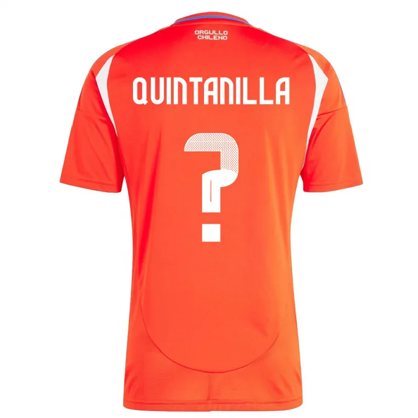 Danxen Kinder Chile Vicente Quintanilla #0 Rot Heimtrikot Trikot 24-26 T-Shirt Schweiz