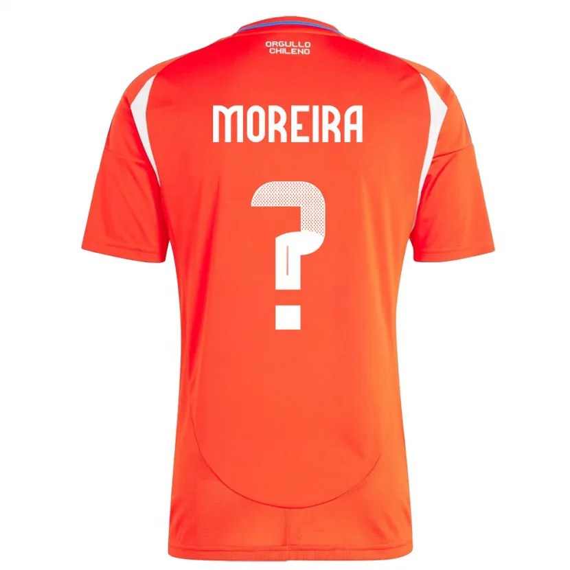 Danxen Kinder Chile Vicente Moreira #0 Rot Heimtrikot Trikot 24-26 T-Shirt Schweiz