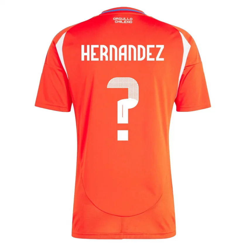 Danxen Kinder Chile Camilo Hernández #0 Rot Heimtrikot Trikot 24-26 T-Shirt Schweiz