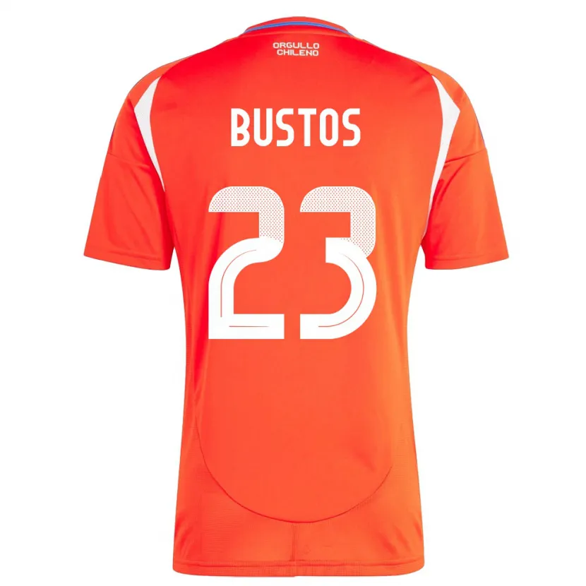 Danxen Kinder Chile Ignacia Bustos #23 Rot Heimtrikot Trikot 24-26 T-Shirt Schweiz