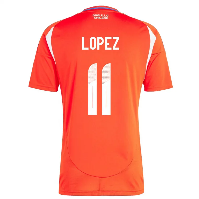 Danxen Kinder Chile Yessenia López #11 Rot Heimtrikot Trikot 24-26 T-Shirt Schweiz