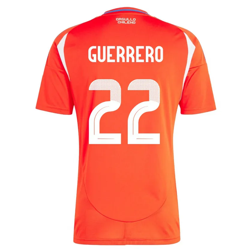 Danxen Kinder Chile Kathalina Guerrero #22 Rot Heimtrikot Trikot 24-26 T-Shirt Schweiz