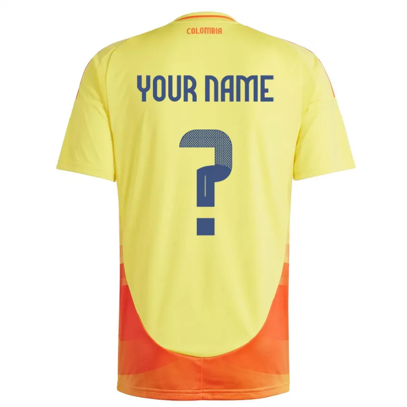 Danxen Kinder Kolumbien Ihren Namen #0 Gelb Heimtrikot Trikot 24-26 T-Shirt Schweiz