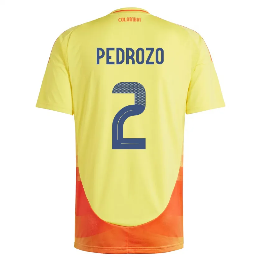Danxen Kinder Kolumbien Daniel Pedrozo #2 Gelb Heimtrikot Trikot 24-26 T-Shirt Schweiz