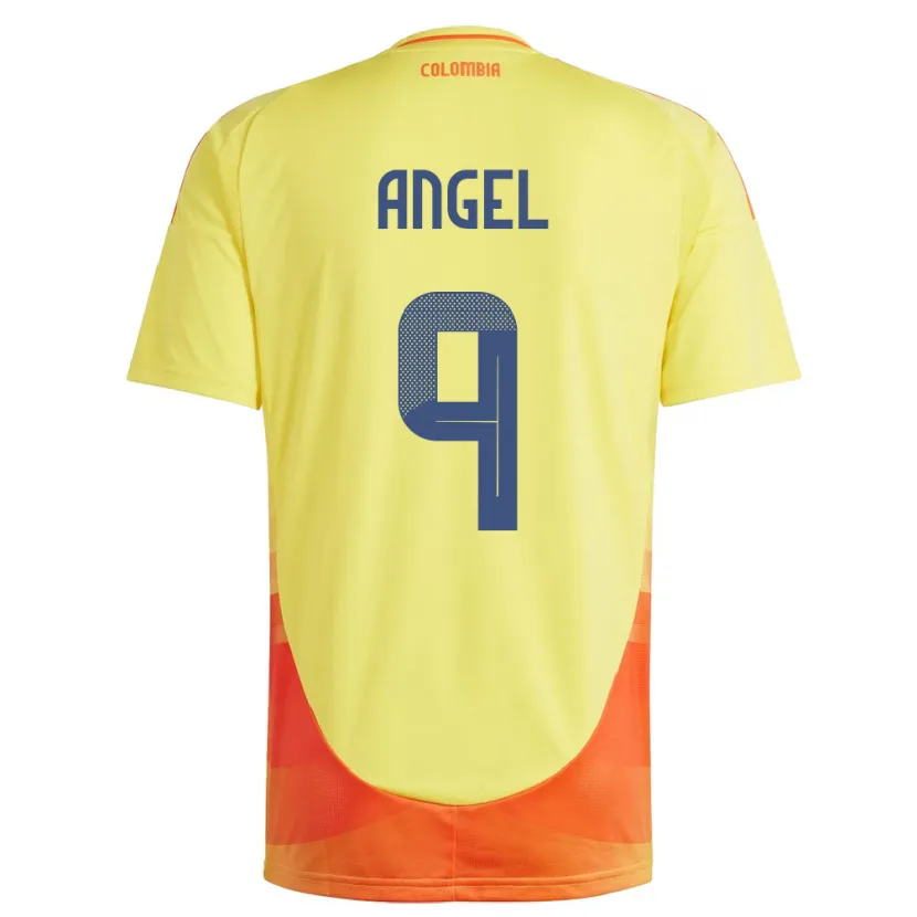 Danxen Kinder Kolumbien Tomás Ángel #9 Gelb Heimtrikot Trikot 24-26 T-Shirt Schweiz