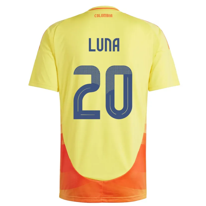 Danxen Kinder Kolumbien Daniel Luna #20 Gelb Heimtrikot Trikot 24-26 T-Shirt Schweiz