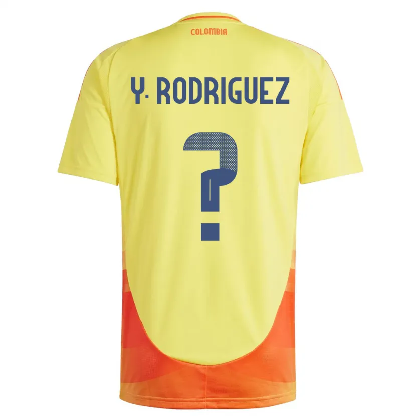 Danxen Kinder Kolumbien Yefrei Rodríguez #0 Gelb Heimtrikot Trikot 24-26 T-Shirt Schweiz