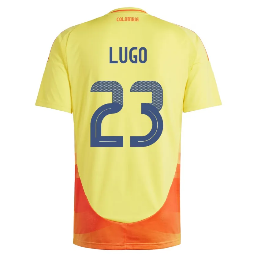Danxen Kinder Kolumbien Michelle Lugo #23 Gelb Heimtrikot Trikot 24-26 T-Shirt Schweiz