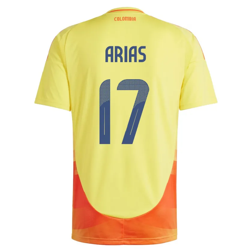 Danxen Kinder Kolumbien Carolina Arias #17 Gelb Heimtrikot Trikot 24-26 T-Shirt Schweiz
