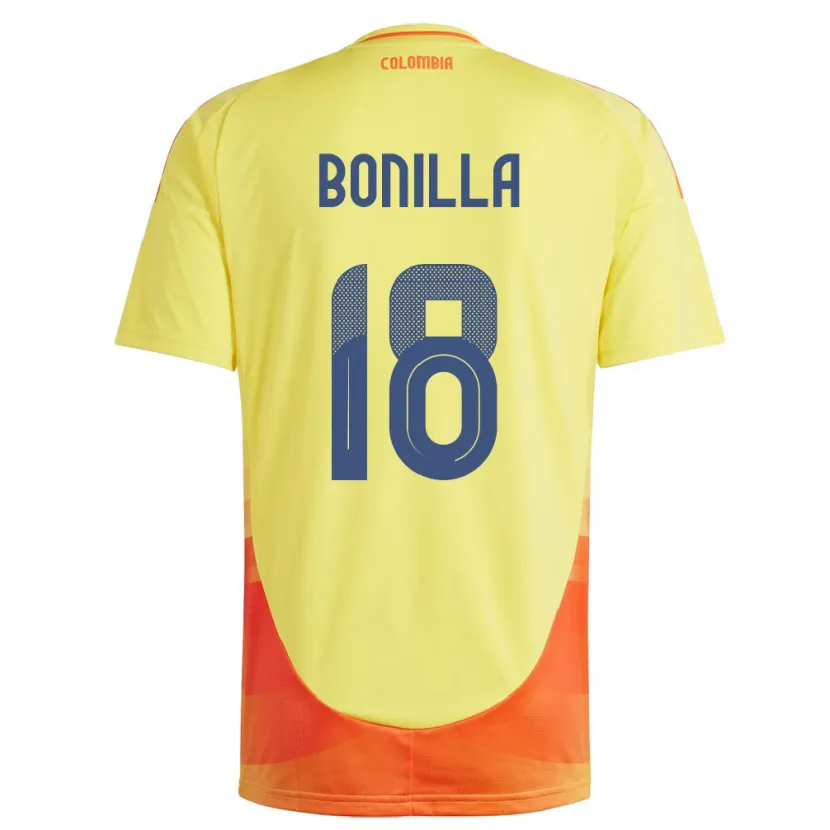 Danxen Kinder Kolumbien Wendy Bonilla #18 Gelb Heimtrikot Trikot 24-26 T-Shirt Schweiz