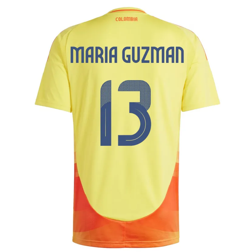 Danxen Kinder Kolumbien Ana María Guzmán #13 Gelb Heimtrikot Trikot 24-26 T-Shirt Schweiz