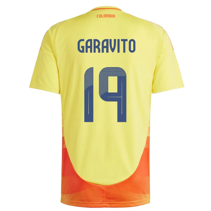 Danxen Kinder Kolumbien Laura Garavito #19 Gelb Heimtrikot Trikot 24-26 T-Shirt Schweiz