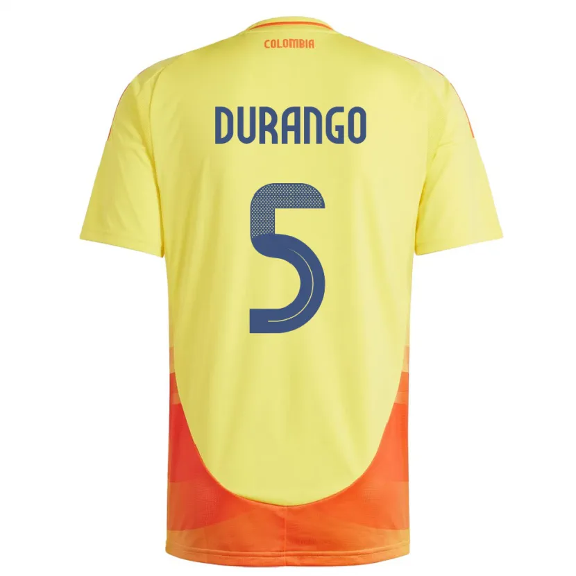 Danxen Kinder Kolumbien Lorena Durango #5 Gelb Heimtrikot Trikot 24-26 T-Shirt Schweiz