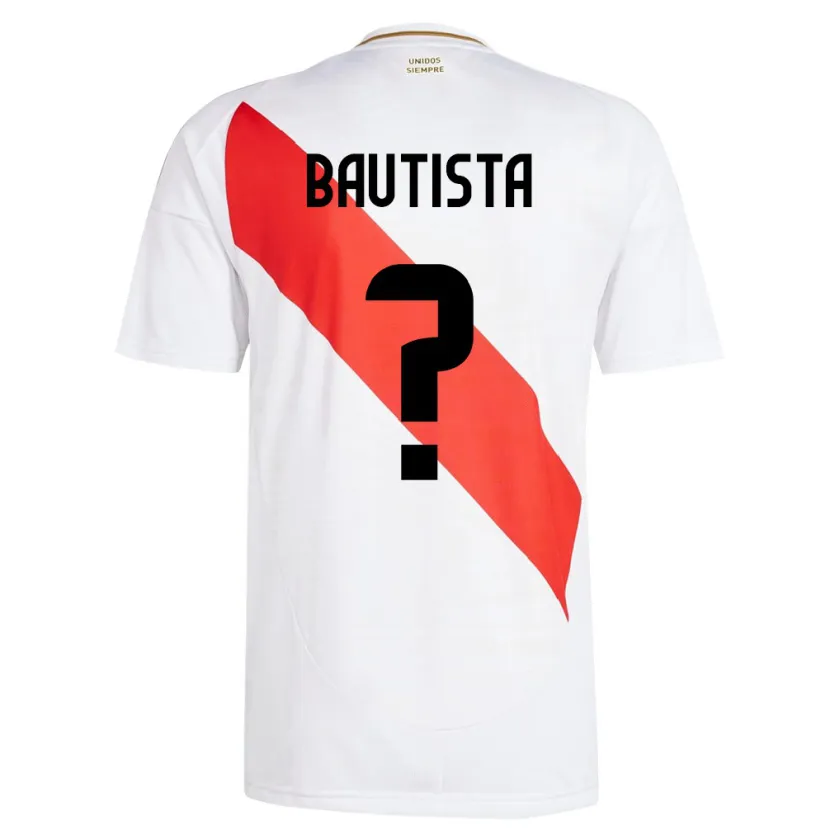 Danxen Kinder Peru César Bautista #0 Weiß Heimtrikot Trikot 24-26 T-Shirt Schweiz