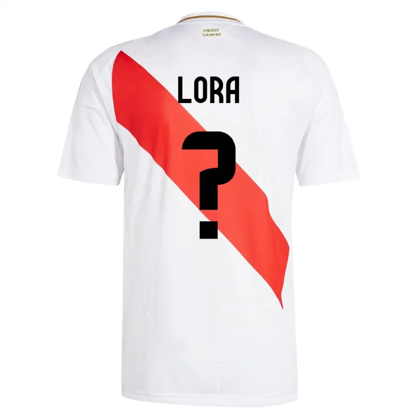 Danxen Kinder Peru Fabrizio Lora #0 Weiß Heimtrikot Trikot 24-26 T-Shirt Schweiz