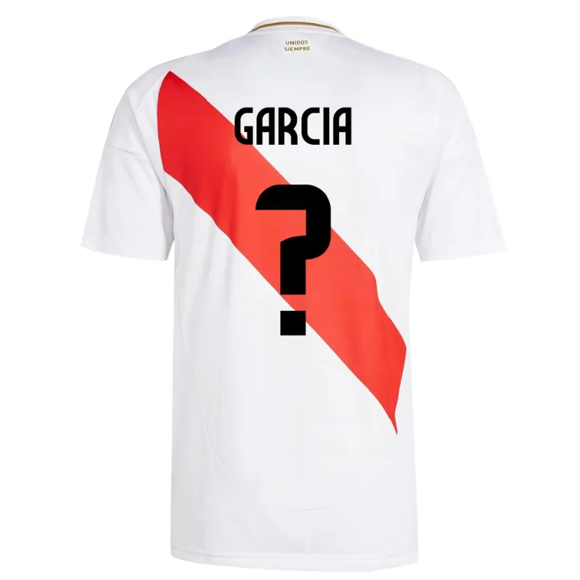 Danxen Kinder Peru Gian García #0 Weiß Heimtrikot Trikot 24-26 T-Shirt Schweiz