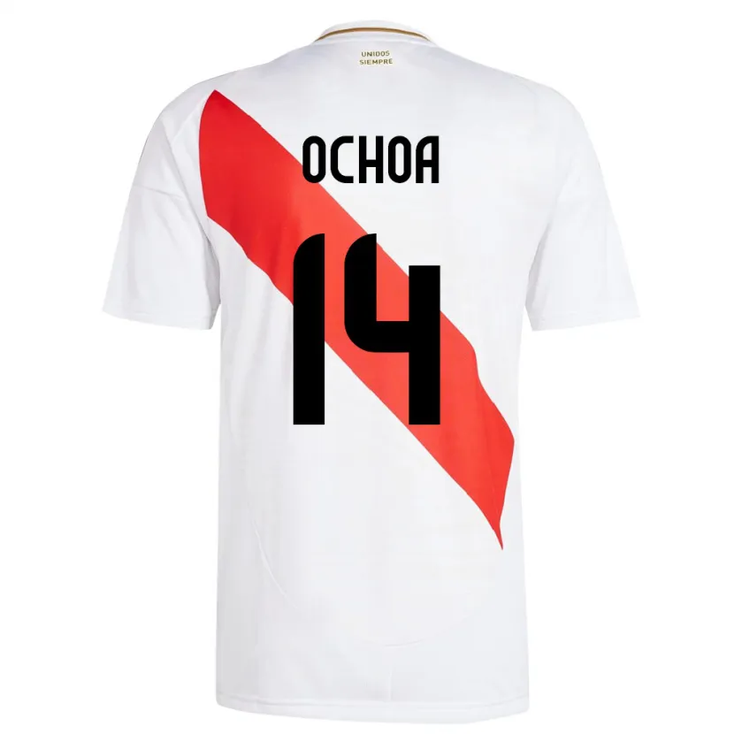 Danxen Kinder Peru Victoria Ochoa #14 Weiß Heimtrikot Trikot 24-26 T-Shirt Schweiz