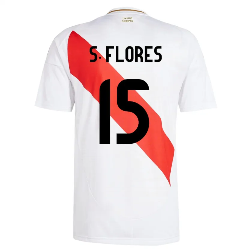 Danxen Kinder Peru Scarleth Flores #15 Weiß Heimtrikot Trikot 24-26 T-Shirt Schweiz