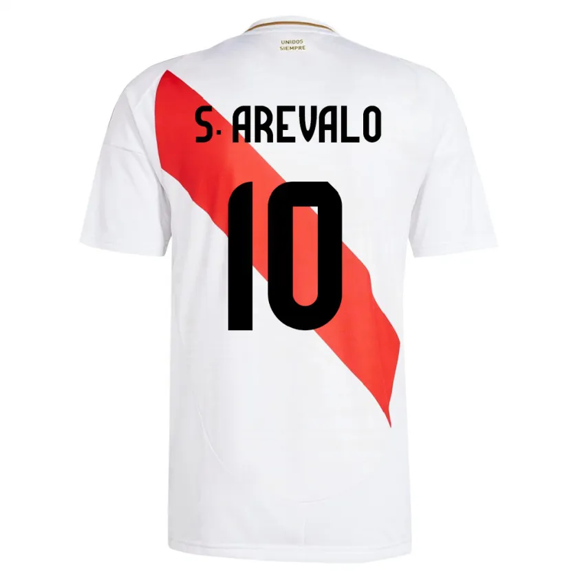 Danxen Kinder Peru Sandra Arévalo #10 Weiß Heimtrikot Trikot 24-26 T-Shirt Schweiz