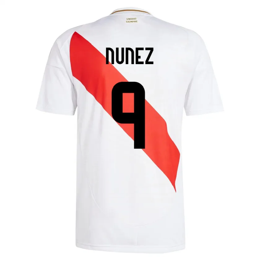 Danxen Kinder Peru Pierina Núñez #9 Weiß Heimtrikot Trikot 24-26 T-Shirt Schweiz