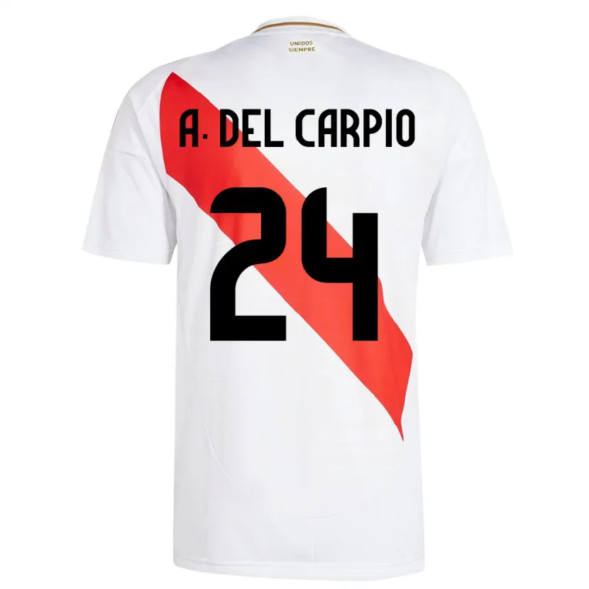 Danxen Kinder Peru Annie Del Carpio #24 Weiß Heimtrikot Trikot 24-26 T-Shirt Schweiz
