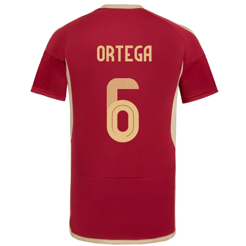 Danxen Kinder Venezuela Bryant Ortega #6 Burgund Heimtrikot Trikot 24-26 T-Shirt Schweiz