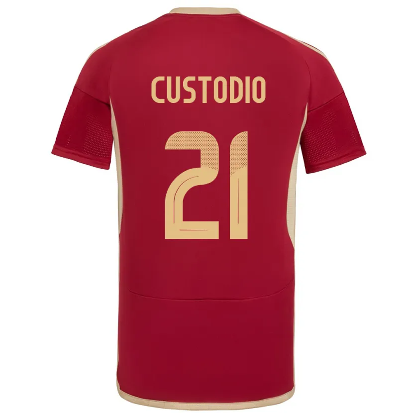 Danxen Kinder Venezuela Alex Custodio #21 Burgund Heimtrikot Trikot 24-26 T-Shirt Schweiz